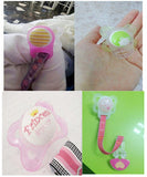 12pcs Transparent Silicone Button Ring Dummy Pacifier Holder Clip Adapter for Baby MAM Soother