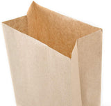 50x Brown Kraft Paper Bag 21.5x12x7cm + 50x Wooden pegs + 50x"Thank You‘’ Stickers