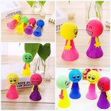 8pcs Emoji creative cute bouncing dolls kids birthday party favours party bag fillers party supplies