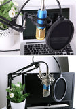 High quality microphone pop filter shield screen 360 swivel