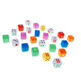 24 Novelty little rubber toy dice pencil eraser set for children party favours kids birthday gift