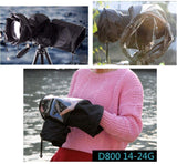 Camera rain cover protector for DSLR SLR digital cameras + lens total up to 32cm length Canon Nikon
