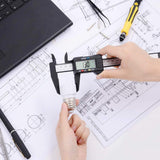 150mm plastic electronic digital vernier gauge caliper ruler metric inch conversion measuring tools