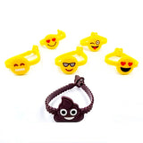 28 Emoji slap bracelet rubber emoticon band silicone wristband for kids children birthday gift party