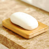 3x Natural bamboo soap dish soap box soap dish storage holder for kitchen home shower bathroom tub