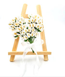 144 White Calla Lily Small Artificial Flowers for Gift Box Decoration Wedding Birthday