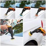 Set of 25 car polishing sponge pads kit, 3inch 8cm car polisher pads with M10 drill adapter