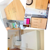 10 x Stainless Steel Kitchen Cupboard Door Handle 96mm Hole spacing, Brushed Steel T bar Handle