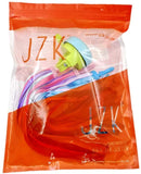 JZK 2 Pairs kids bike handlebar tassels streamers and girls micro scooter bell blue, scooter handle bar ribbons, girls bike accessories additions