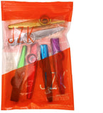JZK Set aus 6 Farben Metall-Kazoo-Musikinstrument mit 20 Ersatzmembranen, guter Begleiter für Gitarre, Ukulele, Violine