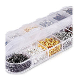 140 pcs Jewelry Lobster Claw Clasps+990 pcs Open Jump Rings Jewelry Accessories kit  Making Handmade