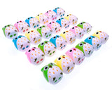 JZK 24 x Novelty two holes pencil sharpener with container owl toy for children birthday favours kids party bag filler thank you gift game prizes for girls boys