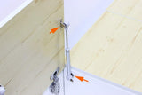 4 x Gas Hydraulic strut Stay Lift Hinge Piston arm Damper 120N  for Heavy Flap Door
