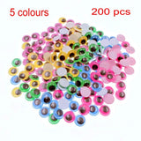 240 x Googly eyes with lashes + 200 x googly eyes without eyelashes, 10mm self adhesive wobbly eyes