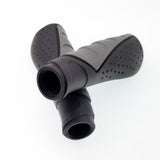 2 Pairs black anti slip soft rubber mountain bike handlebar grips