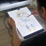 A4 LED Artcraft Tracing Light Pad 3-Level Adjustable Brightness, Artist Sketch / Copy / tracing pad