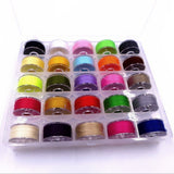 25 pcs High Quality Sewing Thread bobbins with Storage Box for Brother Janome Singer Elna Babylock