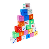 24 Novelty little rubber toy dice pencil eraser set for children party favours kids birthday gift