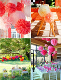 10 x 10 inch 25 cm tissue pom poms pompoms decorations accessories for wedding birthday baby shower