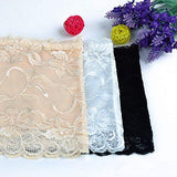 3 Farben Weiß Beige Schwarz Extra Große Größe XL Elastischer trägerloser Bandeau-BH aus Spitze für Damen