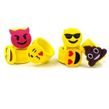 28 Emoji slap bracelet rubber emoticon band silicone wristband for kids children birthday gift party