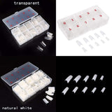 500 pcs clear + 500 pcs natural, assorted sizes French false nail tips for gel nails acrylic nails