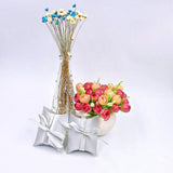 50 x Silver Pillow, Party Wedding Favour Boxes Gift Box for Sweets Confetti Jewelry Party Bags