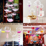 5 transparent 40cm giant LED light balloon 70 cm pole+3 meters LED string light + balloon pump