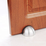 2 x Half moon oval door stop catch stainless steel metal door stopper with mounted screws use