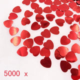 5000 x 1cm plastic red love heart wedding confetti dinner table scrapbook