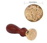 Wax Seal kit: Stamp + Sealing Wax Sticks + Tea Lights + Spoon + Gift Box, Retro Vintage Sealing Set