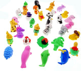 32 Detachable mini rubber animal toy  pencil eraser set