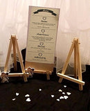 10 x kleine Holztafel-Staffelei, Partyschild, Fotohalter, Ständer, Hochzeit, Geburtstag, Stehtisch