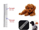 Pet Grooming Kit - Pet Nail Clippers Pet nail file Pet Slicker Brush Metal Pet Comb (Pack of 4)