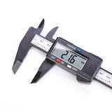 150mm plastic electronic digital vernier gauge caliper ruler metric inch conversion measuring tools