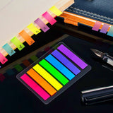 2128 pcs Mini Sticky Notes Translucent Plastic Index tabs Book Page Marker neon Highlight Flags