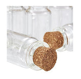 20 pcs 5ml Small Glass Bottle with Cork, Mini Glass Bottle with Stopper