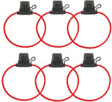 JZK 6 x wasserdichter Inline-Sicherungshalter mit 30 cm 12 AWG-Draht für Standard-Flachsicherungen für Auto, Fahrrad, Wohnmobil und andere Fahrzeuge