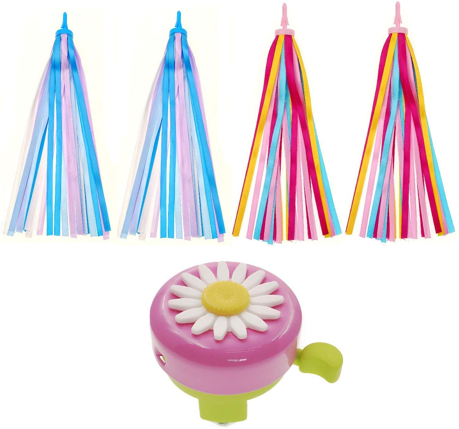 JZK 2 Pairs kids bike handlebar tassels streamers and girls micro scoo