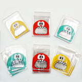 600x Monster self-adhesive cookie bags sweetie bags candy bags party treat bags for sweets snacks
