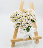 144 White Calla Lily Small Artificial Flowers for Gift Box Decoration Wedding Birthday