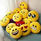 2 x gefülltes Plüsch-Emoji-Kissen „Blow Kiss“ + Emoji-Kissen „Love Heart Eyes“, 32 cm (12 Zoll) Emoji-Kissen