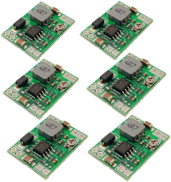 JZK 6 x Mini-Größe MP1584EN DC zu DC 3 A einstellbares Step-Down-Stromversorgungsmodul Abwärtswandler 24 V zu 12 V 9 V 5 V 3 V