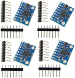 JZK 4 x GY-521 MPU-6050 6DOF Modul 3-Achsen-Gyroskop 3-Achsen-Beschleunigungsmesser für Raspberry Pi- und Arduino-Projekte