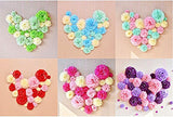 Pompons en tissu 10x10 pouces 25 cm, accessoires de décoration, boules de fleurs en papier, fournitures de fête