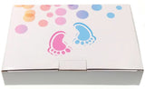JZK kit de cadre photo empreinte de main en argile rose cadres photo en argile cadeau de fête prénatale pour filles et garçons