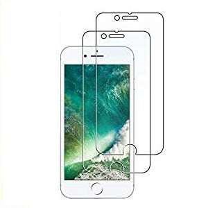 Protecteur d'écran pour Apple iPhone 8 et iPhone 7, compatible avec les coques, film en verre trempé, paquet de 2 (transparent) 