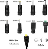 Adaptateur universel 30W AC à DC, multi-tension 3V 4.5V 5V 6V 7.5V 9V 12V, alimentation de commutation MAX 2A 