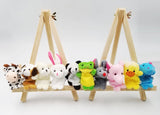 10 Animal finger puppet set small plush toy animal hand puppet for children kids party