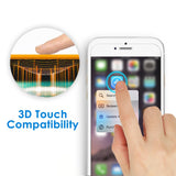 Displayschutzfolie für Apple iPhone 8 und iPhone 7, hüllenfreundlich, gehärtete Glasfolie, 2er-Pack (klar) 